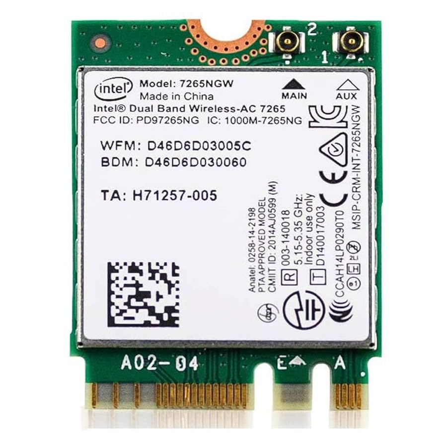 Amazon | EDUP 7265NGW WiFiカード ノートパソコン用 1200Mbps